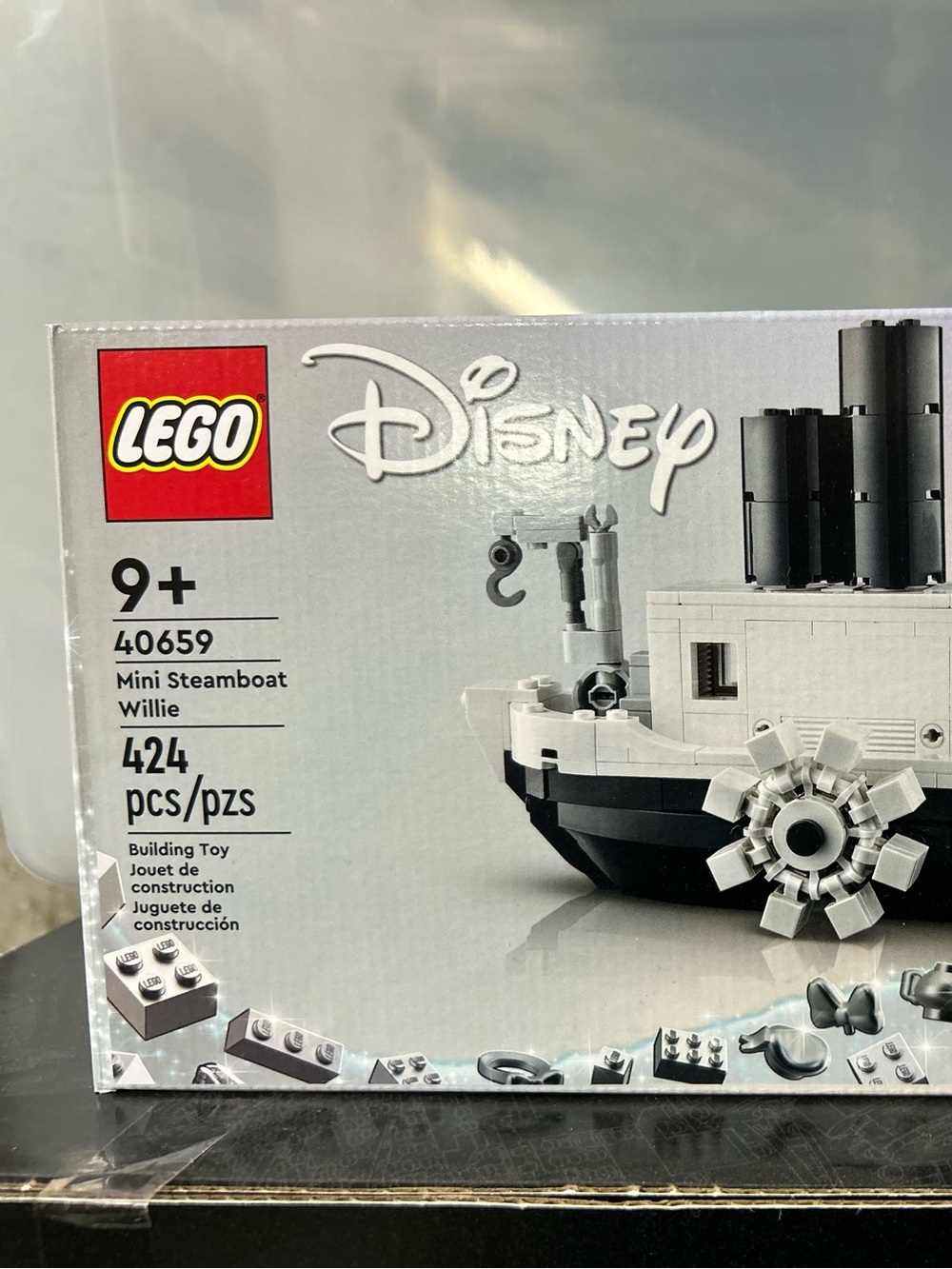 LEGO Disney Mini Steamboat Willie White, Black, Gray Set (40659 gwp exclusive)
